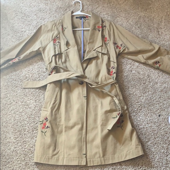 Embroidered Trench Coat - Picture 1 of 3